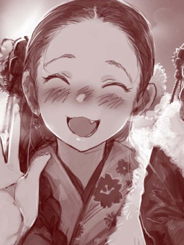 与朋友一起去新年参拜的